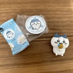 ちいかわ くら寿司 缶バッジ ハチワレ　ガチャ　アイス
