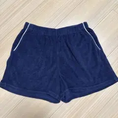 ネイビー パイル地 ショートパンツ パジャマ 部屋着のサムネイル