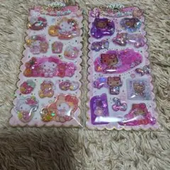 ハローキティ 立体ウォーターシール2セット