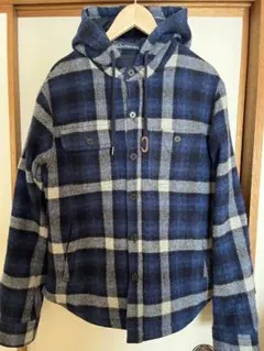 ラルフローレン　ウールジャケット　ネイビー　チェック