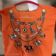 ボールアンドチェーン　ホース　オレンジ　M 馬柄　エコバッグ