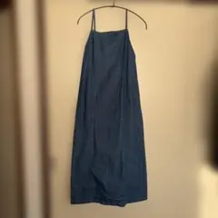 ehkä söpö デニム　フリーサイズ　キャミワンピース