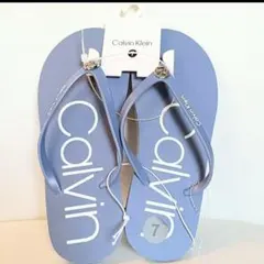 ※在庫処分最終セール※【新品未使用】Calvin Klein ビーチサンダル青のサムネイル