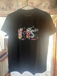 ブラック Tシャツ XL クリスマスプリント