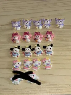 サンリオデコパーツ19個