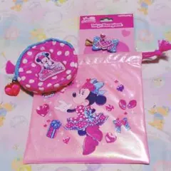 ミニーのファンダーランド　巾着1枚　ヘアクリップ1つ　カプセルトイ　パルパルーザ
