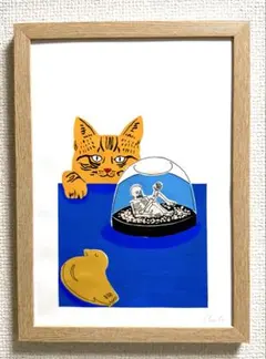 安西水丸 『ロバの玩具』 版画作品 - メルカリ