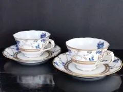 【Noritake Antiquity】ティーカップ&ソーサー２客セット