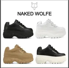 NAKED WOLFE 人気 SPORTY 厚底スニーカー スエードのサムネイル