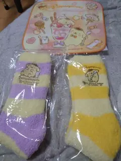 ポムポムプリン あったかふわふわソックス 2点セット