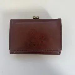 スヌーピー　財布　茶色
