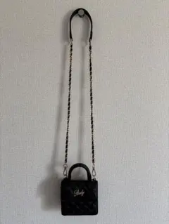 Rady キルティング ブラック ショルダーバッグ