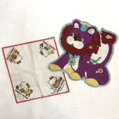 昭和レトロ ハローキティ サンリオ ハンカチ 布 雑貨 ヴィンテージ 1975