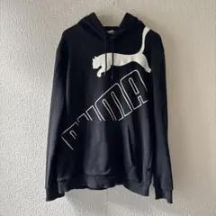 PUMA ブラック パーカー フード付き