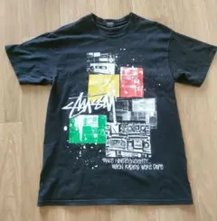 【美品】メキシコ産 Stussy Tシャツ スピーカー ブラック Mサイズ