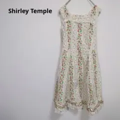 ◇シャーリーテンプル【160】キャミワンピース　フレア　レース　フレア　いちご柄