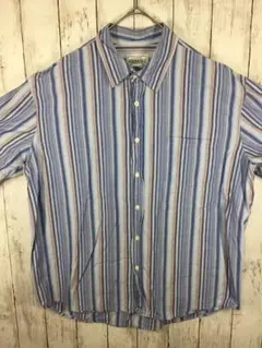 AEROPOSTALE　長袖シャツ　USA古着　ブルー　Lサイズ　 B-4-23