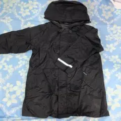 COMME CA ISM ブラックレインコートL 120-130