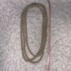 クリーム色の3連パールネックレス 約70cm