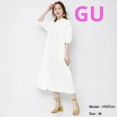 GU☆バンドカラーシャツワンピース