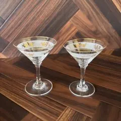 レトロ　カクテルグラス 2個セット