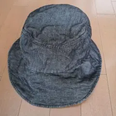 ブラックデニム風帽子