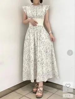 マジェスティックレゴン　コルセットデザインフリルワンピース