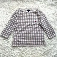 BURBERRYバーバリーロンドン　ノバチェック カットソー　七分袖　ピンク　M