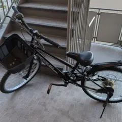 【最終値下げ】子供用自転車 ブラック　小学生　鍵1本　変速ギア6段階のサムネイル
