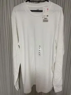 UNIQLO ユニクロ ソフトタッチクルーネックT 長袖 白 ホワイト XL新品