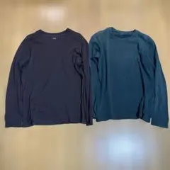 UNIQLO ソフトタッチクルーネックT 長袖カットソー Mサイズ２枚セット
