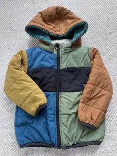 ブリーズ　ダウンコート　110センチ　フード取り外しOK リバーシブル