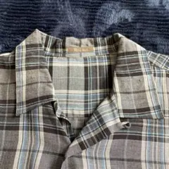 Ys for men チェック柄 半袖シャツ グレー系のサムネイル