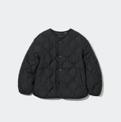 ユニクロ　ウォームパデッドウォッシャブルジャケット　ブラック　ダウン　140cm