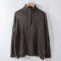 Hush Puppies ハーフジップ　ニットセーター　メンズ　L 古着のサムネイル