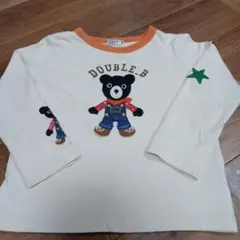 MIKI HOUSE　DOUBLE.B クマ刺繍 長袖カットソー