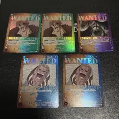 ONE PIECEカード　sp 5枚セット　白かけ、傷あり