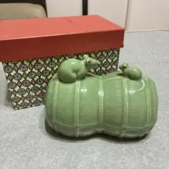 陶器 鼠 正月置物 干支 子（ね） 子孫繁栄・財運・商売繁盛　縁起物