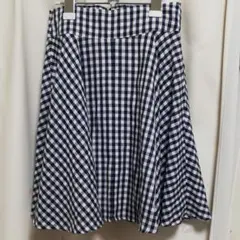フレアスカート ギンガムチェックスカート
