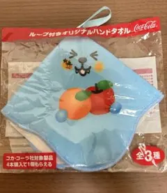 クー ループ付きオリジナルハンドタオル ハロウィン タオル Qoo コカコーラ社