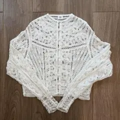 IENA LA BOUCLE バテンレース ブラウス　ホワイト　イエナラブークルのサムネイル