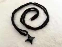 ハンドメイド ネックレス チョーカー 黒