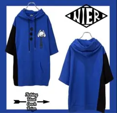 BLUE DOLMAN PULLOVER【SMILEY DROP】のサムネイル