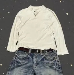 y2k 00s Ralph Lauren 短丈Henryneck thermal - メルカリ