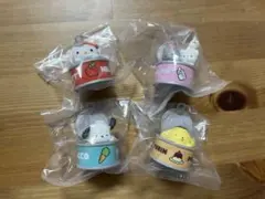 缶キャラ　サンリオキャラクターズガチャ4個セット