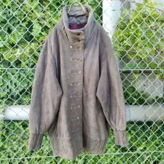 レザージャケット レザーコート レトロコート パープル Lサイズ