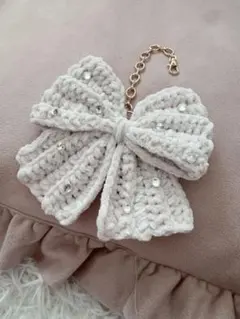 ハンドメイド リボンチャーム チャーム キーホルダー