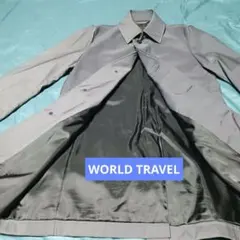 WORLD TRAVEL グレー ステンカラーコート