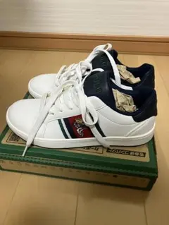 ポロ/POLO/ラルフローレン/スニーカー/新品未使用/23.5cm/ホワイトのサムネイル