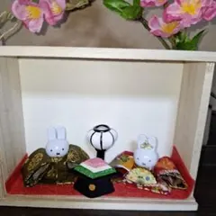 うさぎの雛人形セット 毎年飾れます